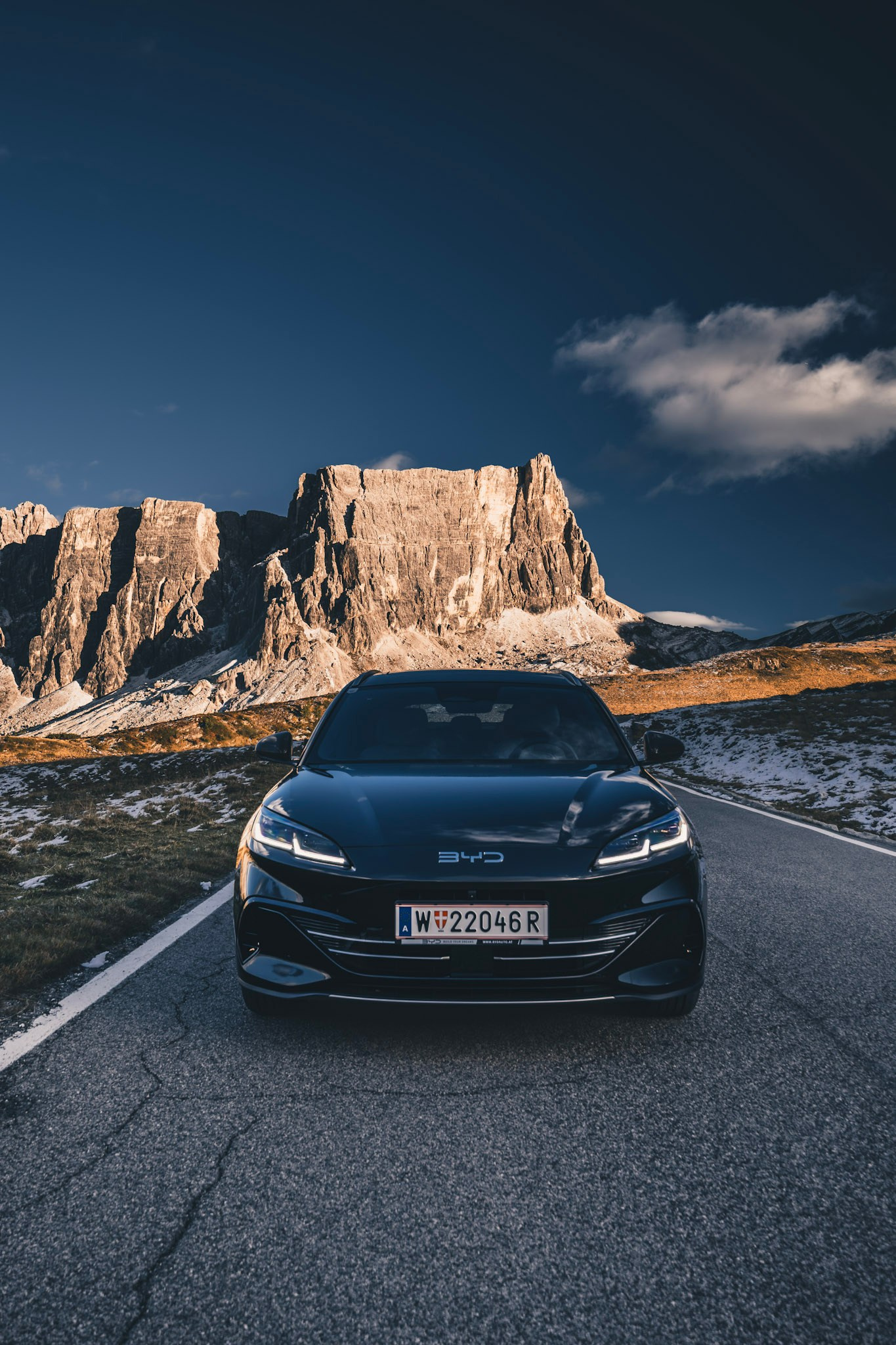 BYD Seal 6 DM-i am Passo Giau – Automotive-Fotografie