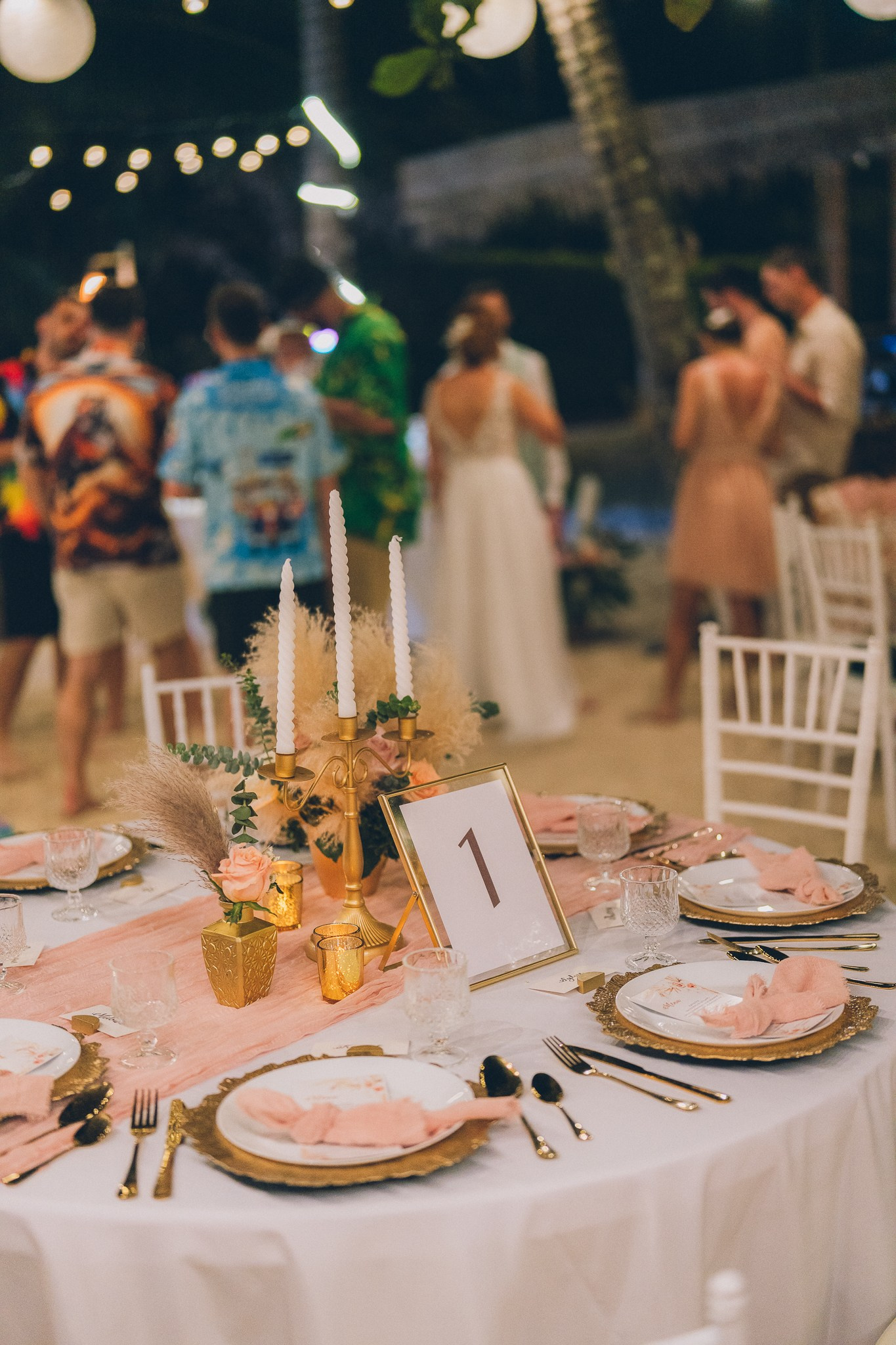 Reception. Wedding on Koh Samui, Thailand