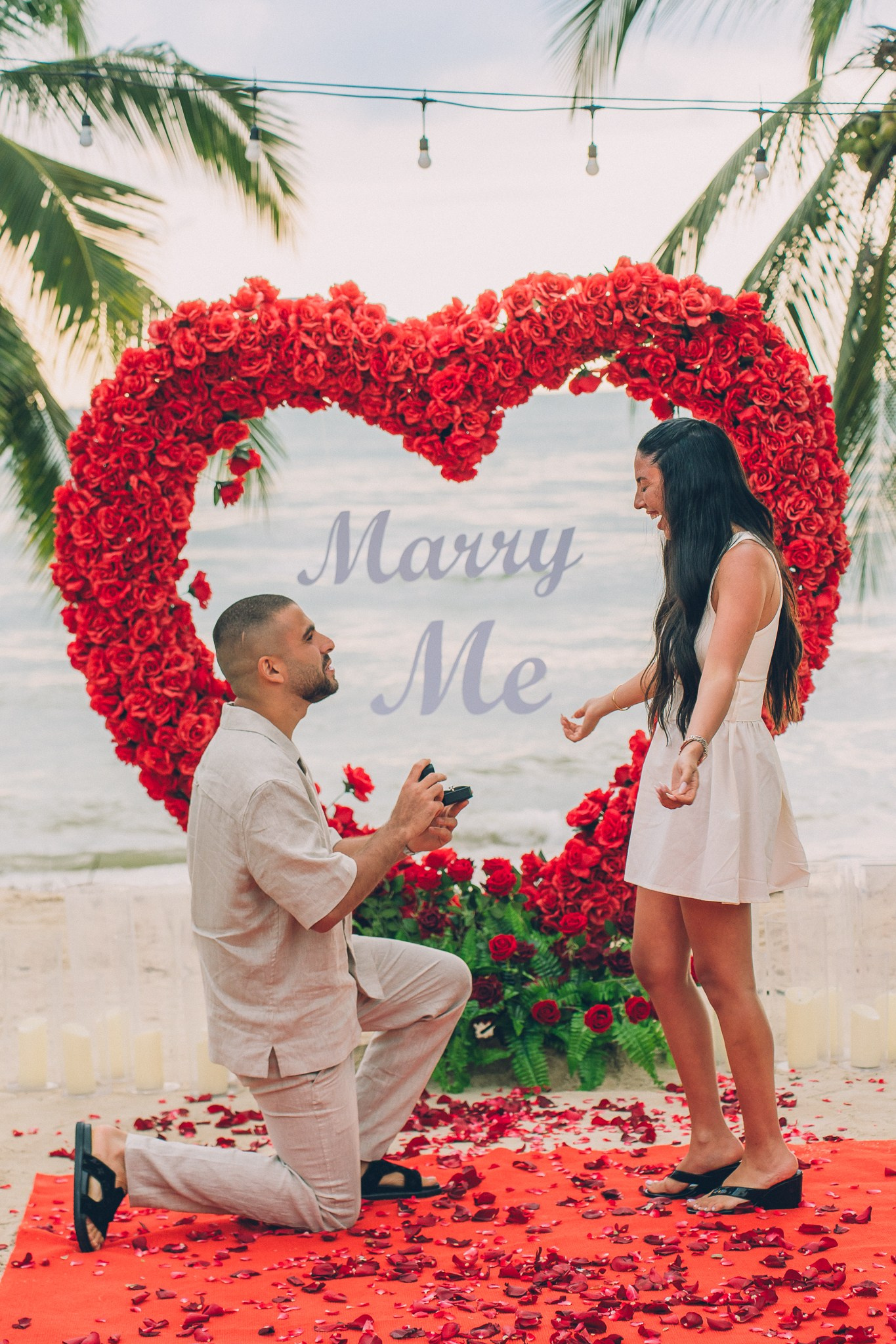 Gallery. Marriage Proposal & Romantic Beach Dinner in Pattaya