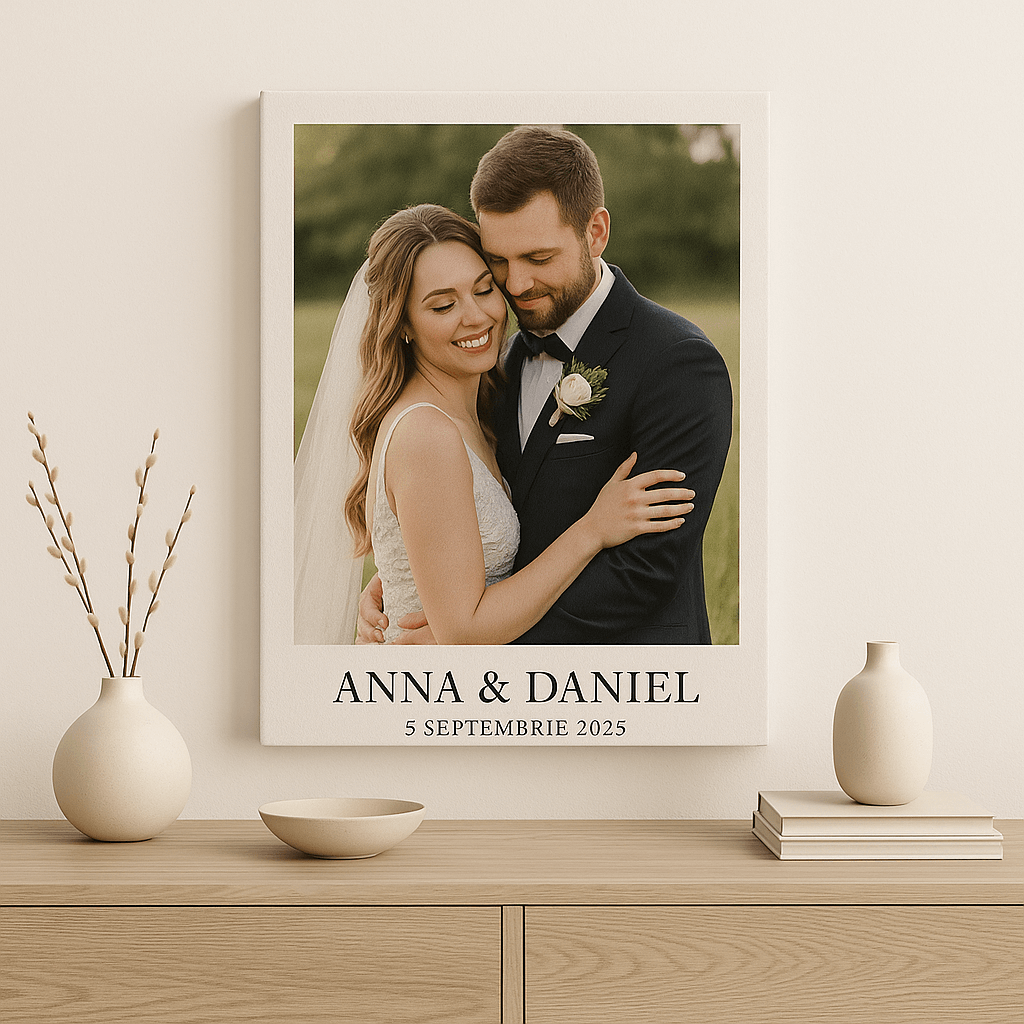 Cum se realizează un tablou canvas pentru nuntă. Alex Pricope — Fotograf de familie & evenimente in Onești & Bacău