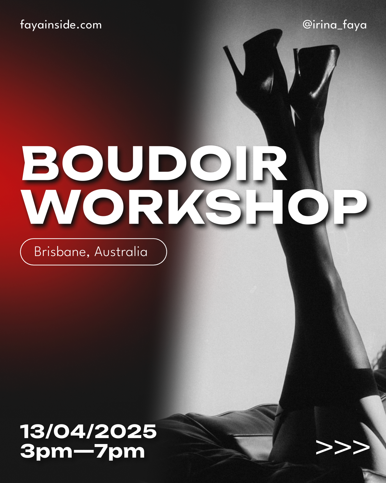 WORKSHOP. Faya Photo: Boudoir Photography by Australia’s Top Female Photographer