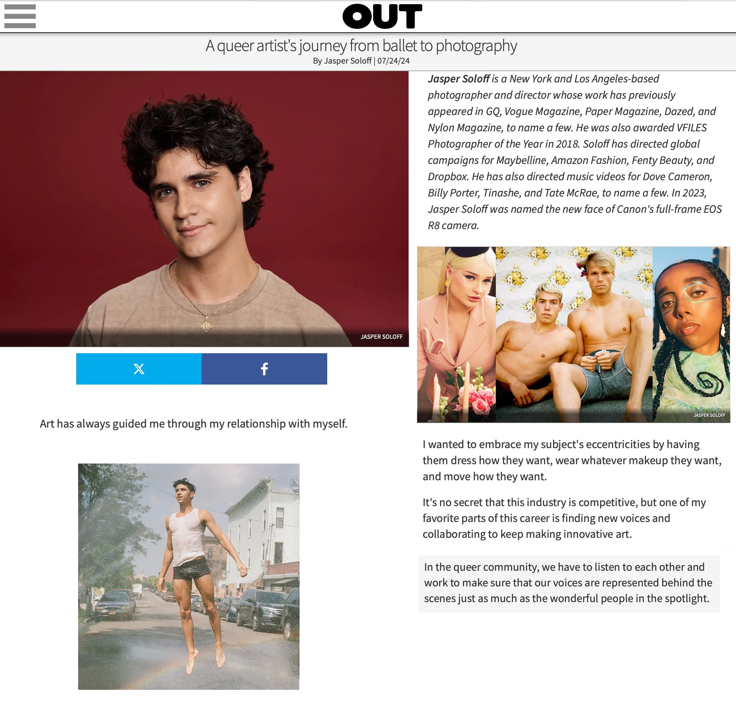 Press. Jasper Soloff. Director & Photographer