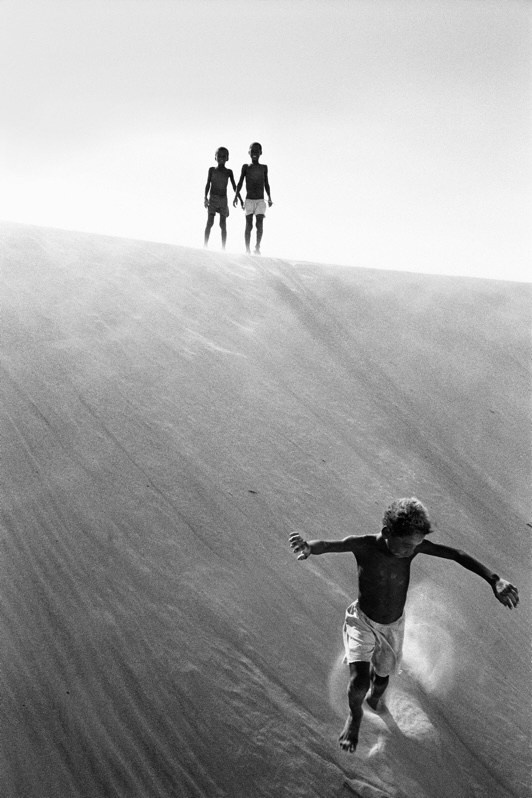 Children on a dune, near Sarodrano village, Ambatomainty district, Melaky region, Mahajanga province, Republic of Madagascar. 1999