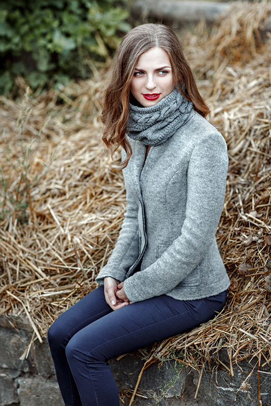 Photoshoot for the brand of knitwear. Art photographer in Amsterdam, the Netherlands Irina Dzhul