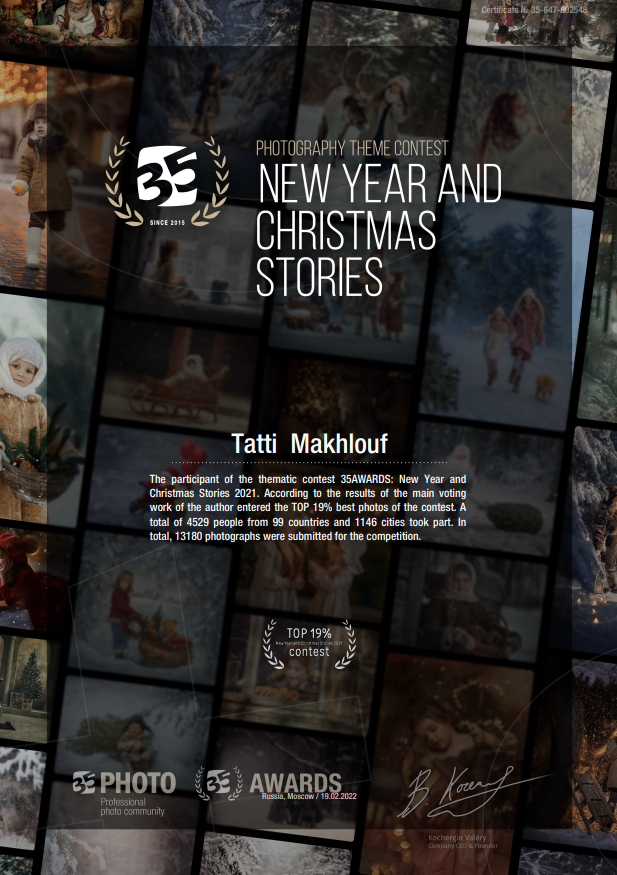 AWARDS. School and commercial photographer