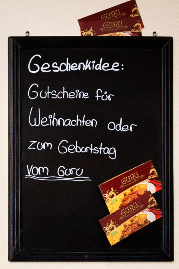 Indisches Restaurant Guru. Photographer in Munich