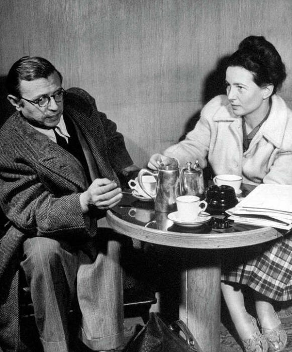 Simone de Beauvoir and Jean-Paul Sartre