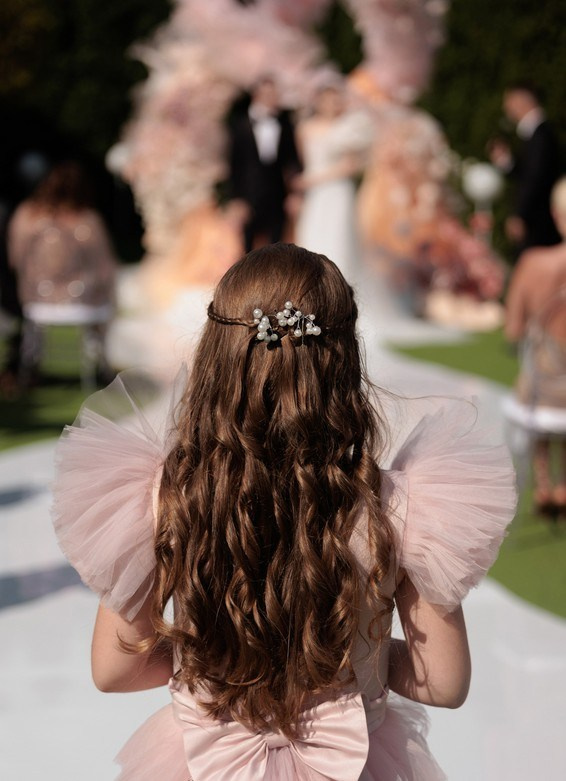 Romantic moment during a modern wedding celebration