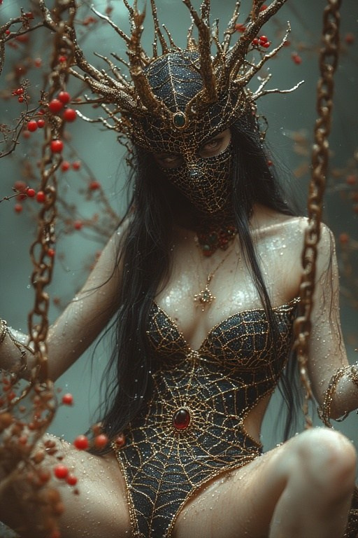 Shadows of Silk and Thorns: A Dark Fairy Queen’s Ethereal Realm. Edwardsartistry