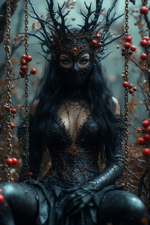 Shadows of Silk and Thorns: A Dark Fairy Queen’s Ethereal Realm. Edwardsartistry
