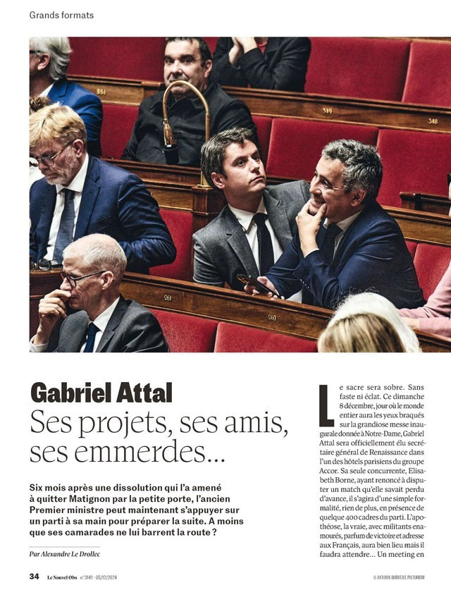Le Nouvel Obs, 5 décembre 2024