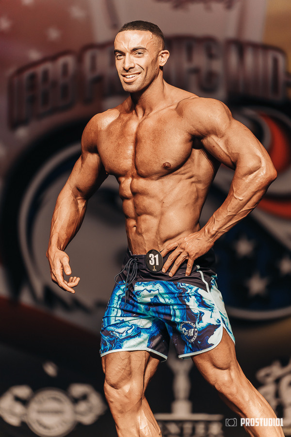 NPC MID USA 2022 MENS PREJUDGING. Photo & Video Production Studio #1