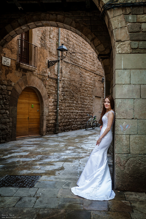 Sesja ślubna w Blanes - Hiszpania. Fotograf w Barcelonie Hiszpanii Maslik Yulia