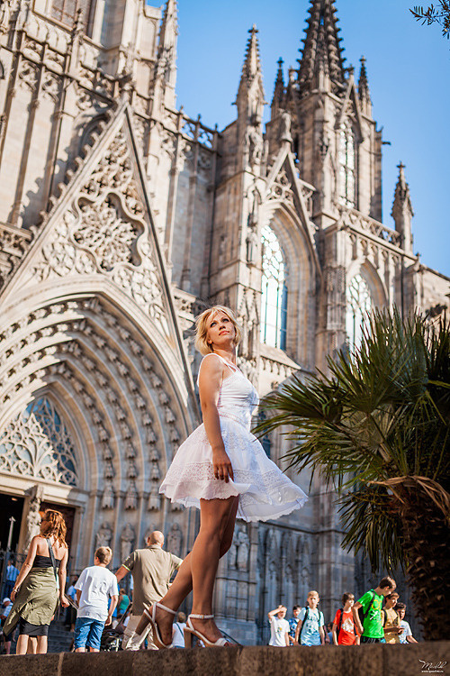 Портретная фотосессия в Парке Гуэль. Фотограф в Барселоне Испании Маслик Юлия