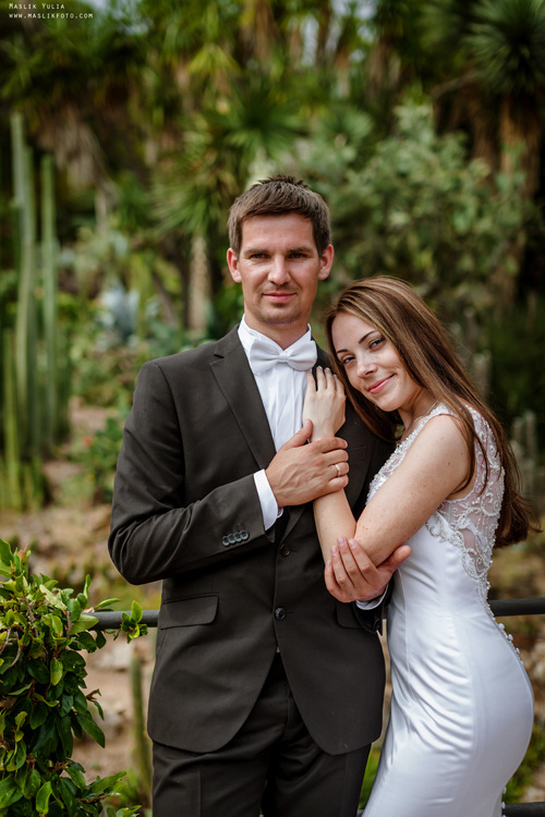 Sesja ślubna w Blanes - Hiszpania. Fotograf w Barcelonie Hiszpanii Maslik Yulia