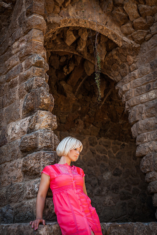 Портретная фотосессия в Парке Гуэль. Фотограф в Барселоне Испании Маслик Юлия