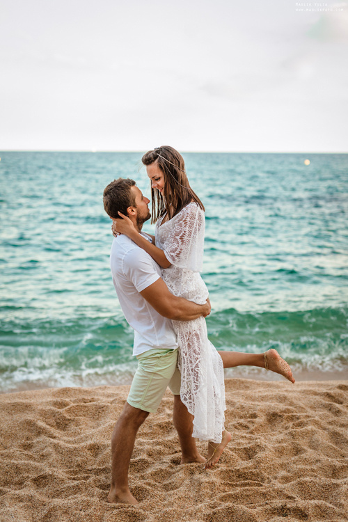 Пляжная фотосессия в Калелье. Фотограф в Барселоне Испании Маслик Юлия