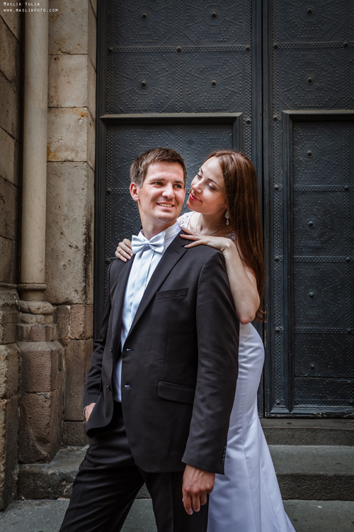 Sesja ślubna w Blanes - Hiszpania. Fotograf w Barcelonie Hiszpanii Maslik Yulia