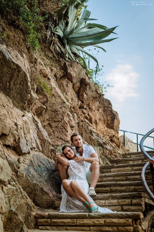 Пляжная фотосессия в Калелье. Фотограф в Барселоне Испании Маслик Юлия