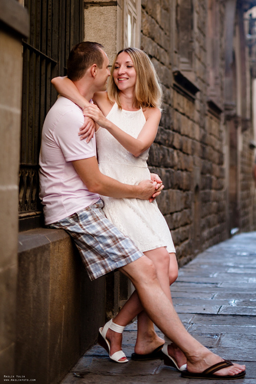 Летняя семейная фотосессия в Барселоне. Фотограф в Барселоне Испании Маслик Юлия