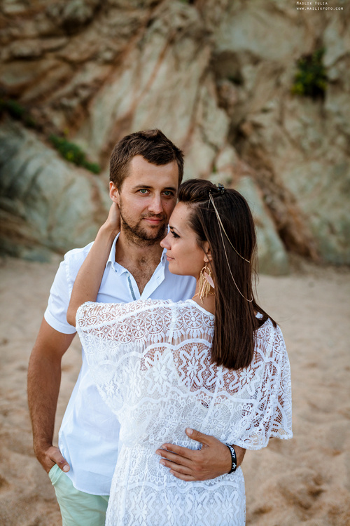 Пляжная фотосессия в Калелье. Фотограф в Барселоне Испании Маслик Юлия