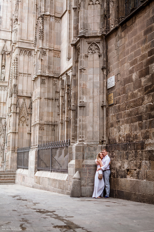 Вечерняя фотосессия  в Ллорет де Мар. Фотограф в Барселоне Испании Маслик Юлия