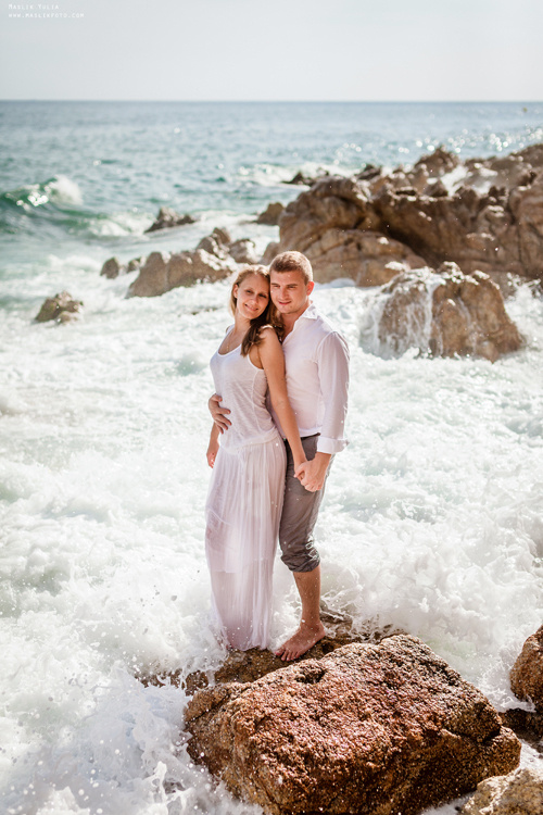 Вечерняя фотосессия  в Ллорет де Мар. Фотограф в Барселоне Испании Маслик Юлия