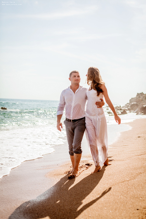 Вечерняя фотосессия  в Ллорет де Мар. Фотограф в Барселоне Испании Маслик Юлия