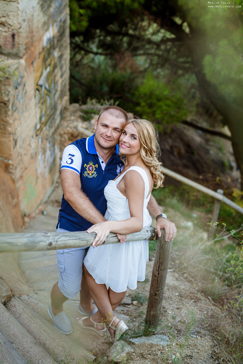 Нежная фотосессия в Барселоне. Фотограф в Барселоне Испании Маслик Юлия