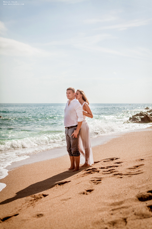 Вечерняя фотосессия  в Ллорет де Мар. Фотограф в Барселоне Испании Маслик Юлия