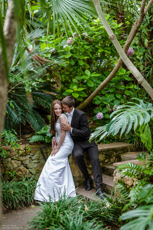 Sesja ślubna w Blanes - Hiszpania. Fotograf w Barcelonie Hiszpanii Maslik Yulia