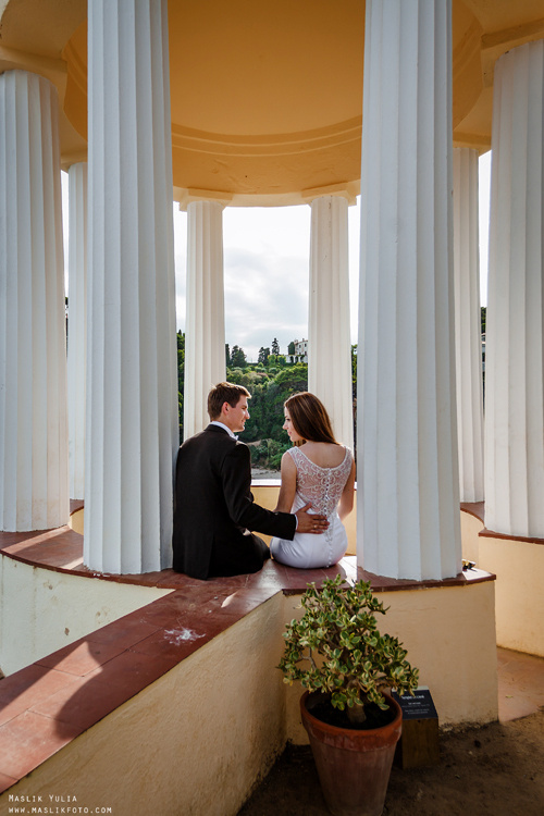 Sesja ślubna w Blanes - Hiszpania. Fotograf w Barcelonie Hiszpanii Maslik Yulia
