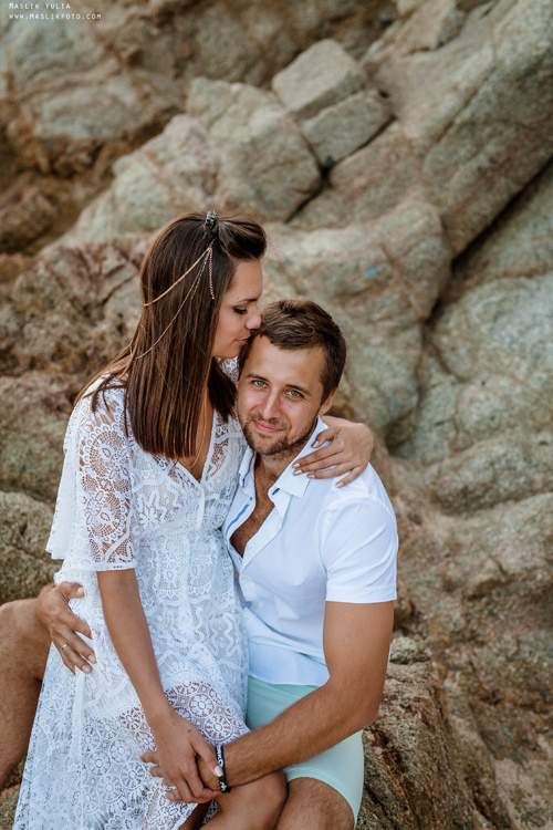 Пляжная фотосессия в Калелье. Фотограф в Барселоне Испании Маслик Юлия