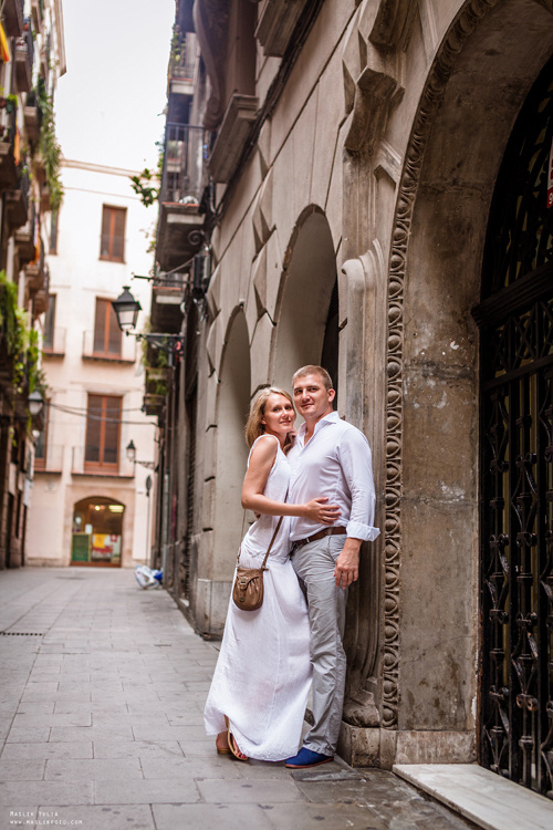 Вечерняя фотосессия  в Ллорет де Мар. Фотограф в Барселоне Испании Маслик Юлия