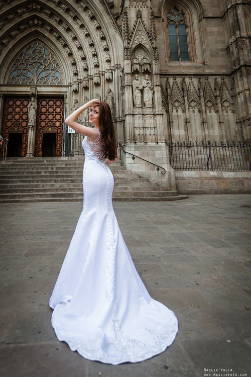 Sesja ślubna w Blanes - Hiszpania. Fotograf w Barcelonie Hiszpanii Maslik Yulia