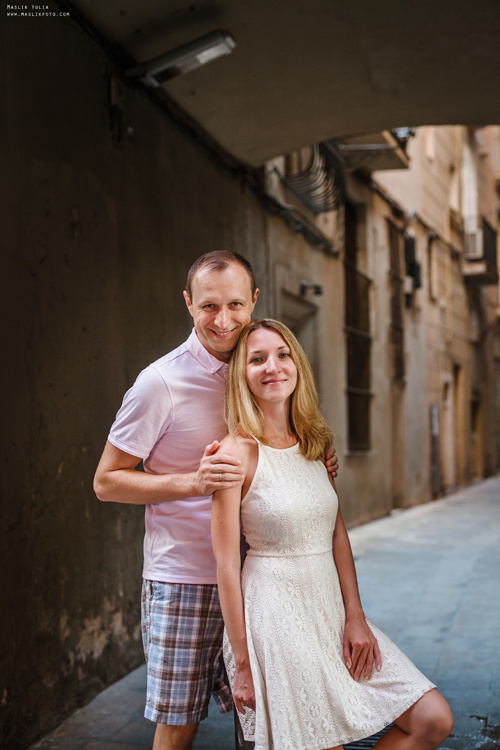 Летняя семейная фотосессия в Барселоне. Фотограф в Барселоне Испании Маслик Юлия