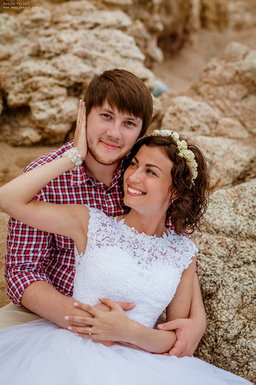 Wedding photo session in Lloret de Mar. Photographer in Barcelona Spain Maslik Yulia