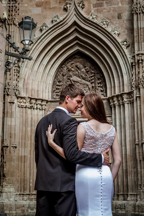 Sesja ślubna w Blanes - Hiszpania. Fotograf w Barcelonie Hiszpanii Maslik Yulia