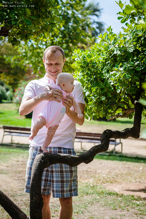 Летняя семейная фотосессия в Барселоне. Фотограф в Барселоне Испании Маслик Юлия