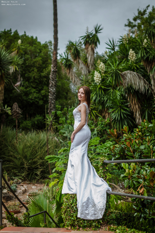 Sesja ślubna w Blanes - Hiszpania. Fotograf w Barcelonie Hiszpanii Maslik Yulia