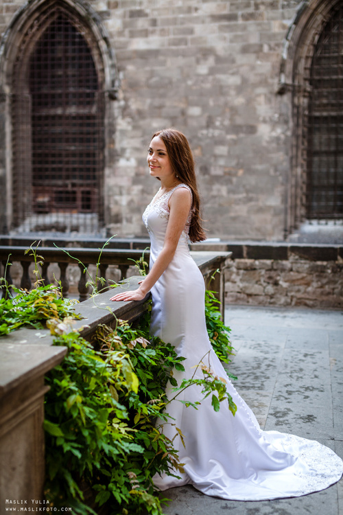 Sesja ślubna w Blanes - Hiszpania. Fotograf w Barcelonie Hiszpanii Maslik Yulia