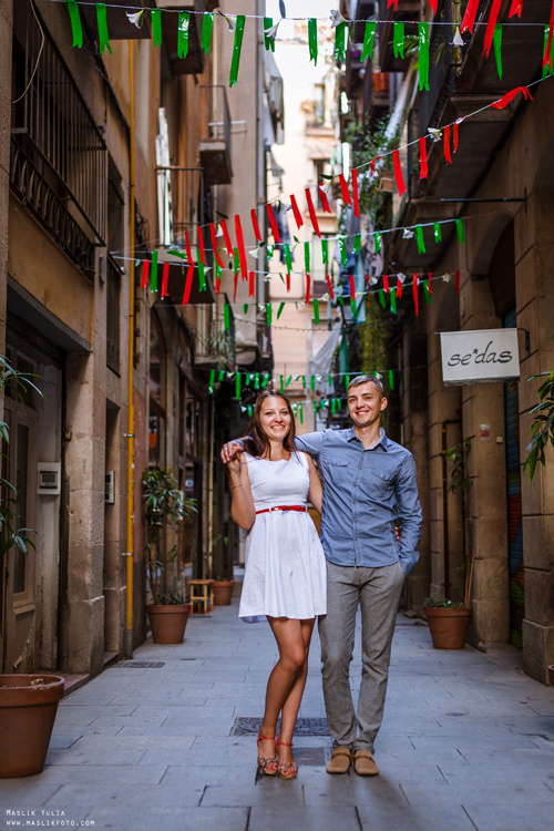 Летняя фотосессия в Барселоне. Фотограф в Барселоне Испании Маслик Юлия