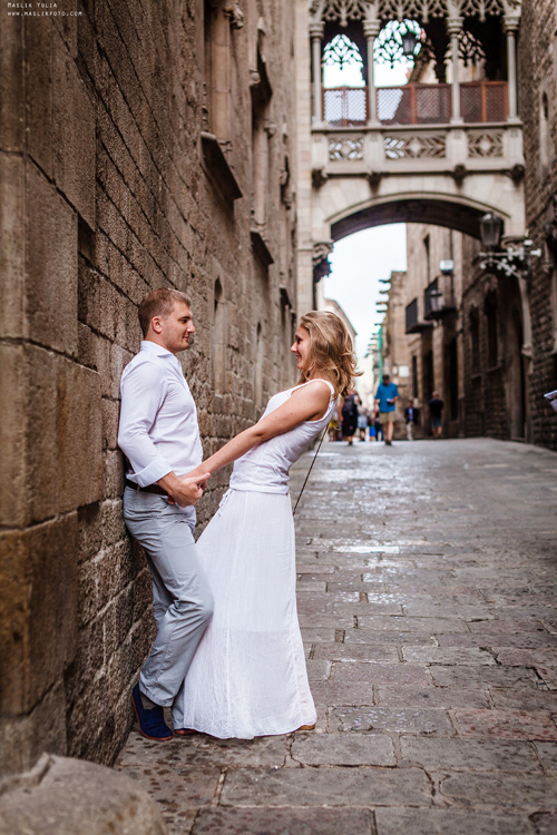 Вечерняя фотосессия  в Ллорет де Мар. Фотограф в Барселоне Испании Маслик Юлия