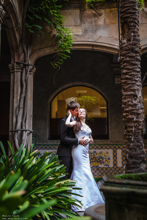 Sesja ślubna w Blanes - Hiszpania. Fotograf w Barcelonie Hiszpanii Maslik Yulia