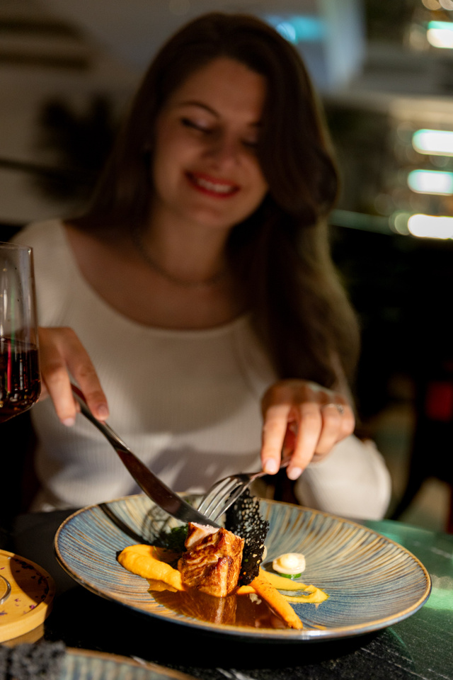 La table du restaurant de l'hôtel