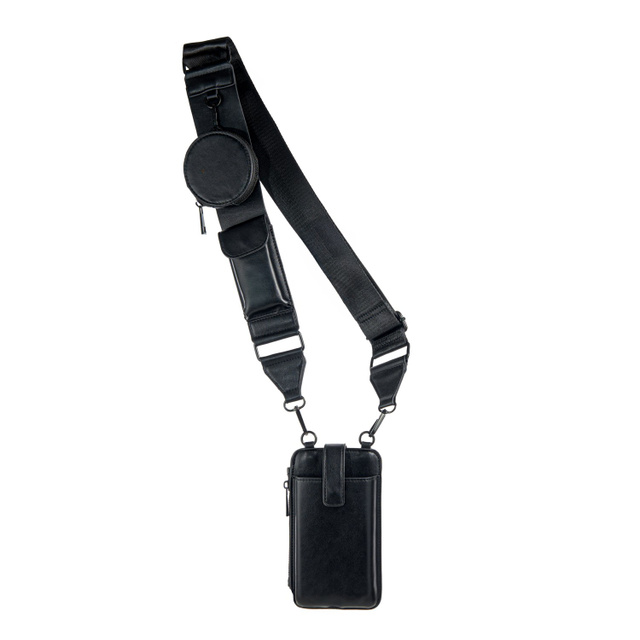 Phone bag with strap on white