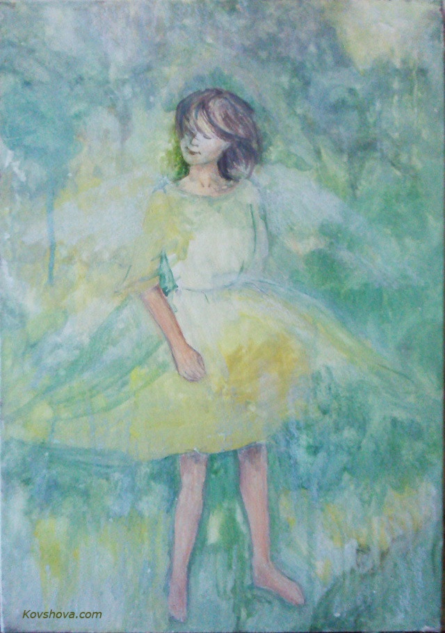"Dance" 2012. 40-30.  Watercolor, paper.  TAshkent, Uzbekistan. 200 USD