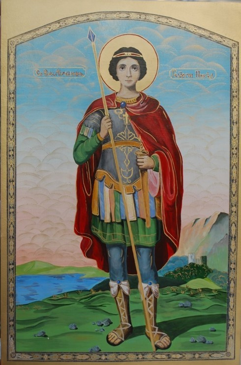 "Saint George" 2012 Acrylic Kathrin Kovshova artbykovshova