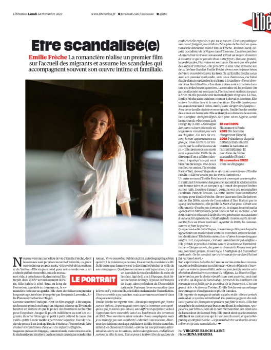 Émilie Frèche, Libération