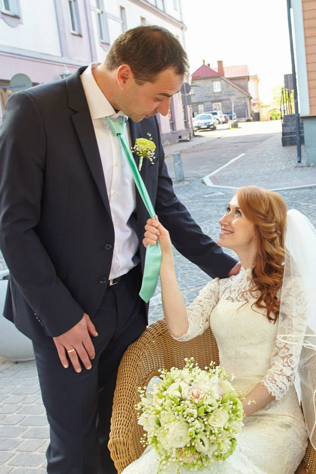 Līgavas pušķi zaļos toņos. Event design, decoration, floristry, gift, Irina Novika, Riga, Latvia